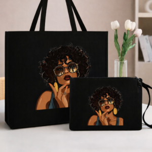 Curly Queen Tote & Pouch Set